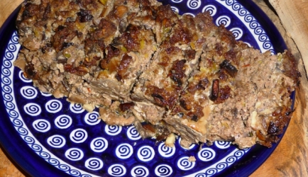 104   Gehaktbrood meatloaf met paddenstoelen